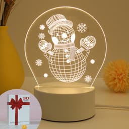 image-Christmas 3D Night Light Table Lamp, Kids' Gift, Modern, USB, 135x210mm