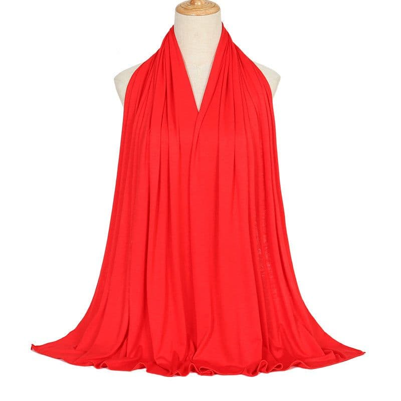 image-Modal Cotton Scarf - Long Soft Casual Solid Color
