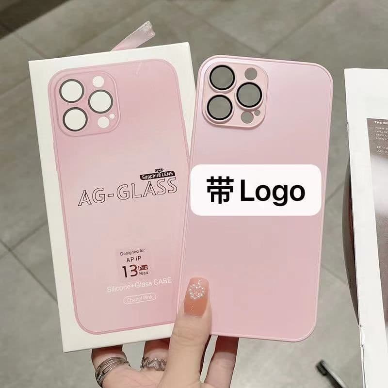 image-iPhone 14AG Frosted Glass Lens Film Case - Protective Cover 12