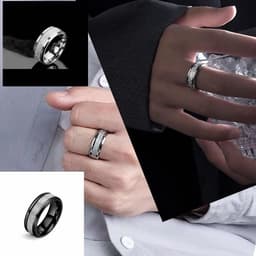 image-Personality Trend Titanium Steel Rime Ring for Women & Men - Hot Jewelry