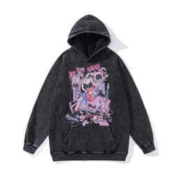 image-Cotton Fleece Hoodie - Kangaroo Pocket Loose Fit XXL
