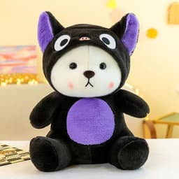 image-Little Bear Hug Strawberry Plush Toy - Teddy Bear Doll