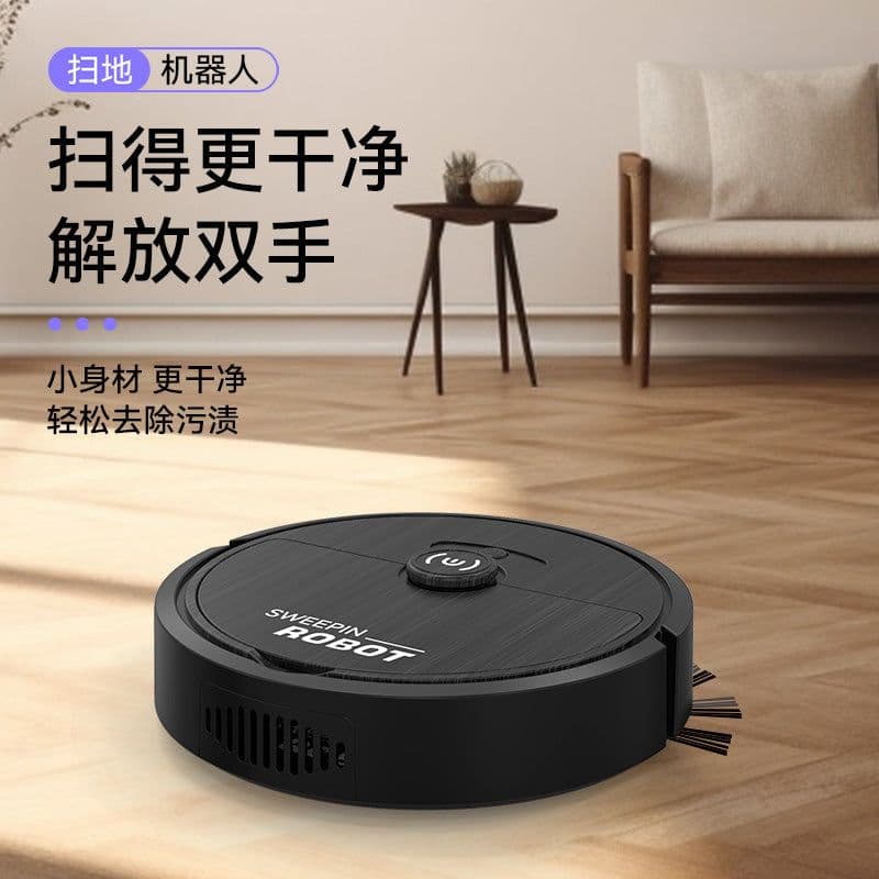 image-Smart Robot Vacuum Cleaner - Army Green 1000Pa