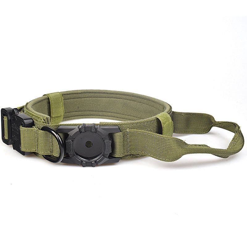 image-AirTag Compatible Tactical Dog Leash - Nylon, Adjustable, Anti-Breakaway, Explosion-Proof
