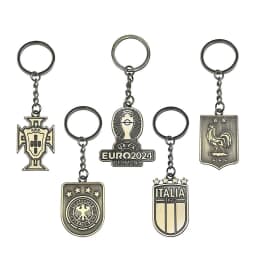 image-Football Team Logo Keychain - Zinc Alloy Metal