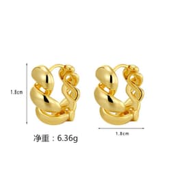 image-French Elegant Earrings - Retro Metal Style
