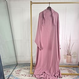 image-Women's Abaya Dress - Grey Long Sleeve One Size