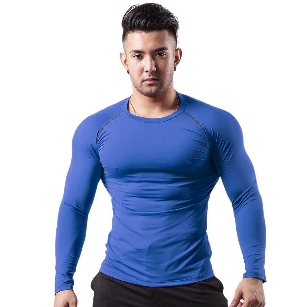 image-Si Ge Tu Fitness Long Sleeve - Gray 3XL Quick Dry