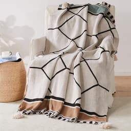 image-Meizuo Wool Blanket Bohemian Geometric 150x200cm