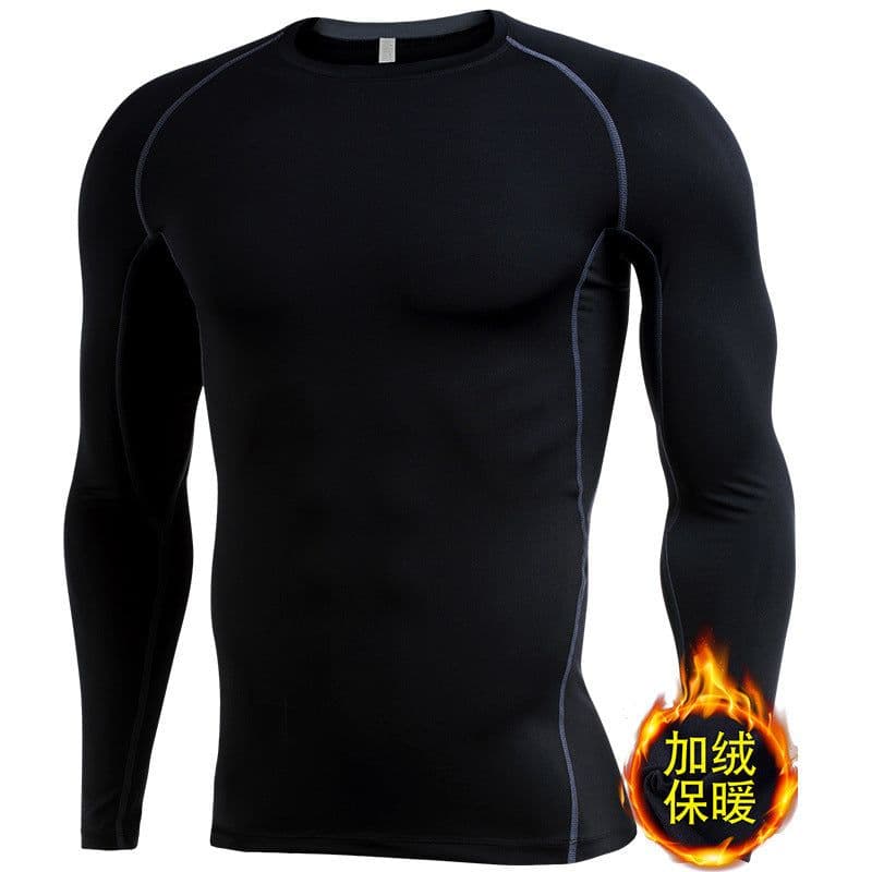 image-Si Ge Tu Fitness Long Sleeve - Gray 3XL Quick Dry