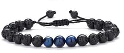 image-Cross-border Hot Selling Men's Bracelet Natural Tiger's Eye Braided Bracelet Essential Oil Aromatherapy Beads Amazon Hot Sale