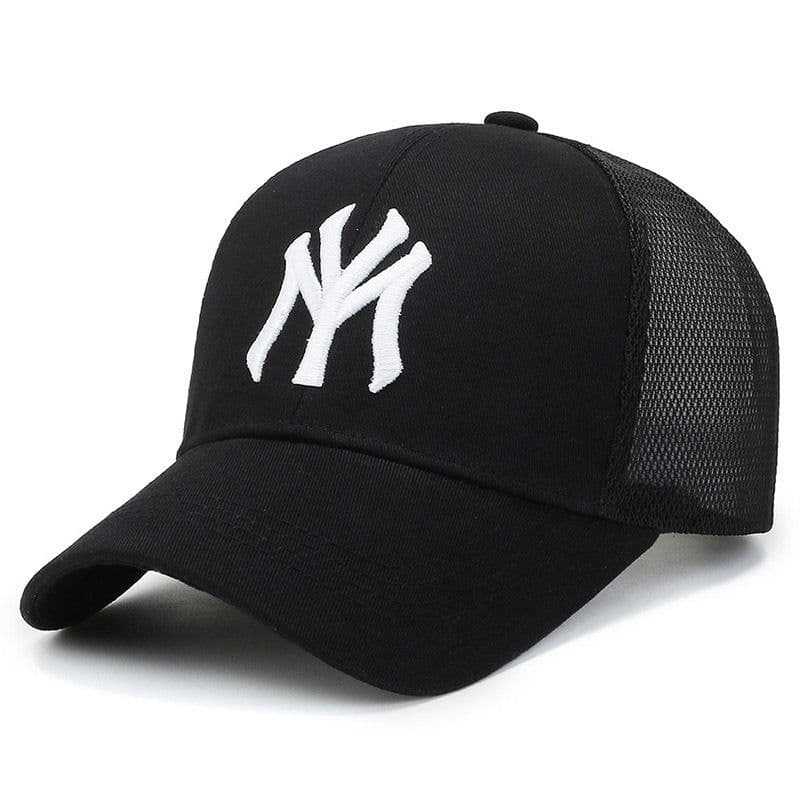 image-Men's Mesh Baseball Cap - Beige Breathable Summer Sun Hat