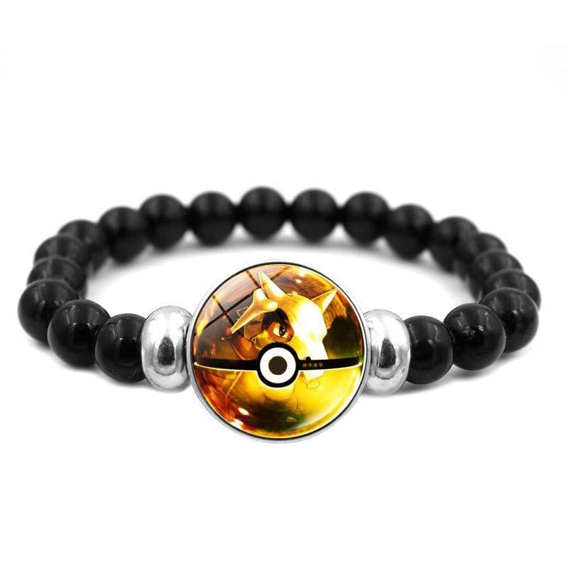 image-Bracelet Male and Female Students Creative Beaded Bracelet Two-dimensional Anime Pokémon Hand Jewelry