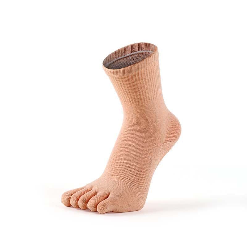 image-MEIKAN Five-Finger Yoga Socks - Black Anti-slip