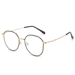 image-Xiaohongshu Douyin anti-blue light radiation mobile phone glasses polygonal myopia men and women Korean version of the tide flat light glasses frame