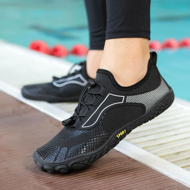 image-Men's Water Shoes - Non-Slip Breathable Unisex Gray