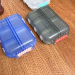 image-10-Grid Pill Box Storage - Blue Portable