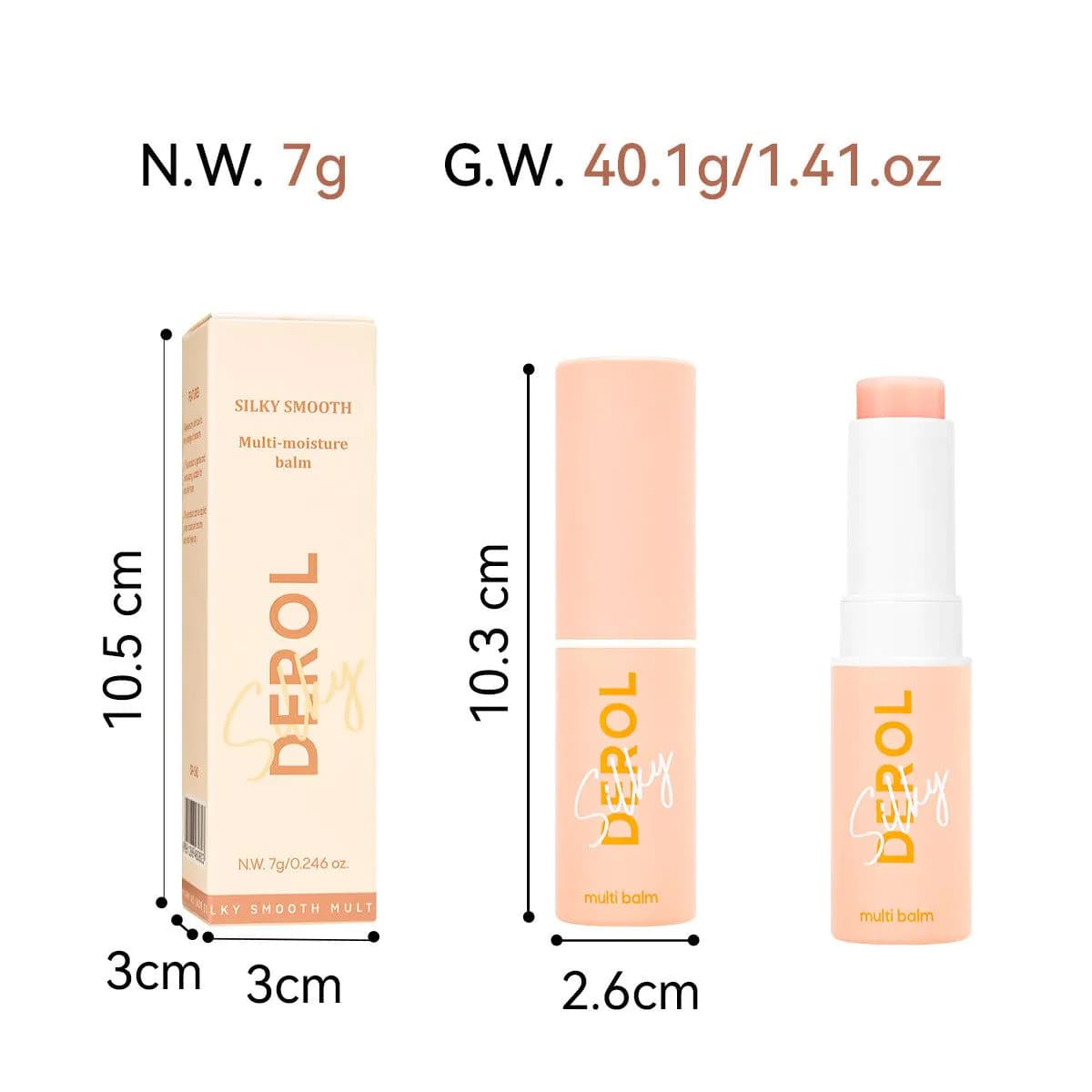 image-DEROL all-purpose mint moisturizing stick smears the whole body moisturizing facial skin eye lip pattern moisturizing stick