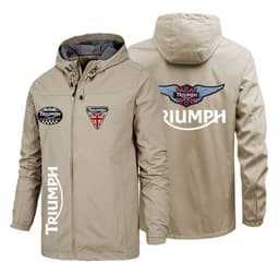 image-Men's Windbreaker Jacket - Khaki 5XL Waterproof