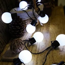 image-LED camping decorative light string wedding party layout bulb light outdoor garden tent canopy 5cm ball light string
