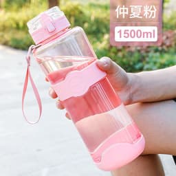 image-Water Bottle with Pop-Up Lid - Portable Sports Fitness Cup