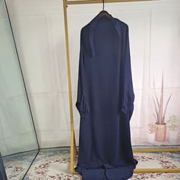 image-Women's Abaya Dress - Grey Long Sleeve One Size