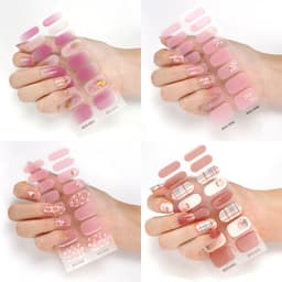image-Gel Nail Stickers - Star Pattern Princess Series