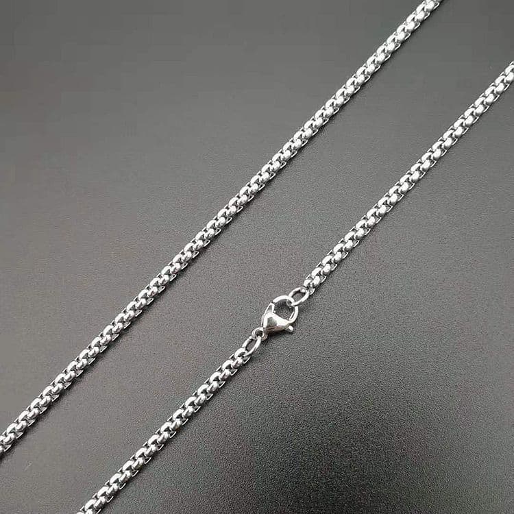 image-Hip Hop Titanium Steel Football Pendant Necklace - Gold Plated