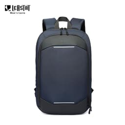 image-LEASTAT 14" Business Backpack - Gray Oxford Expandable