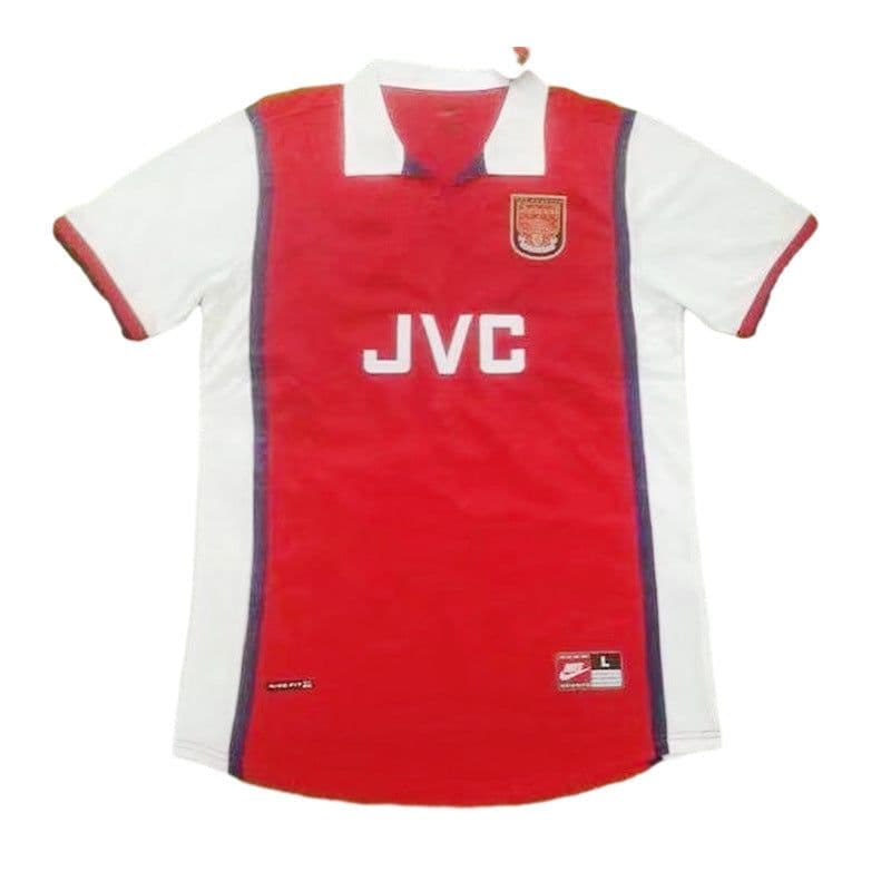 image-Arsenal Retro Football Jersey - Henry 14 Bergkamp 10