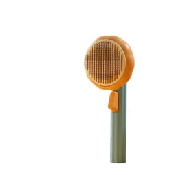 image-Pet Hair Removal Comb Dog Grooming Brush Gray Blue