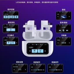 image-Huaqiangbei A9pro Bluetooth Headphones - ANC Touch Screen