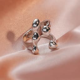 image-Brass Open Ring - Adjustable Women's Statement Ring