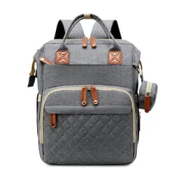 image-Diaper Bag Backpack - Large Capacity with Stroller Straps