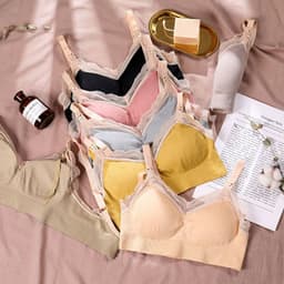 image-Pregnant Women Breastfeeding Bra No Rims - Anti-Sagging One-Handed (60 characters)