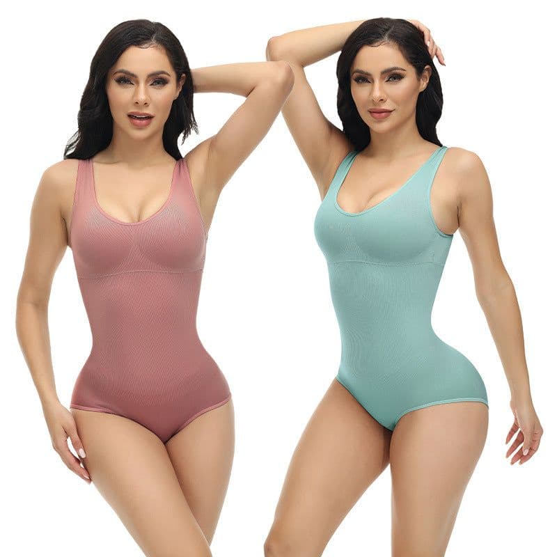 image-European and American one-piece corsets to control abdomen, lift buttocks, shape and shape women's postpartum waist underwear, elastic body corset