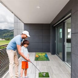 image-Casual Golf Game Set Golf Hitting Mat - Flannel