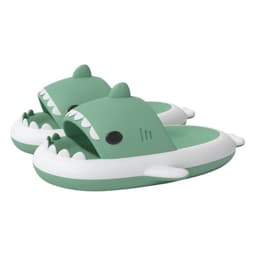 image-Cross-border cow shark sandals and slippers for men at home
