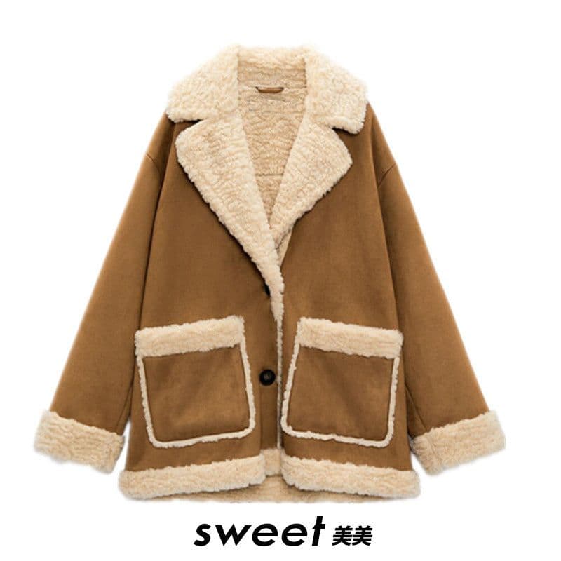 image-Gentry Winter Cotton Coat - Khaki Lapel L