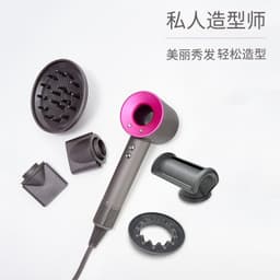 image-High Speed Hair Dryer - Purple 1600W DC Motor
