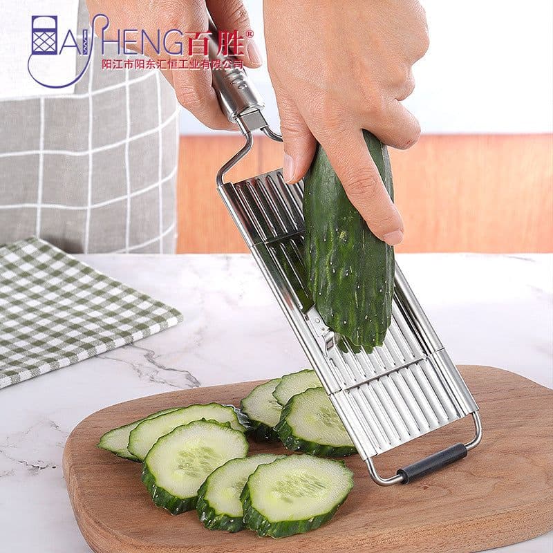 image-A large number of stock cross-border grater Stainless steel grater Three blades interchangeable multi-function vegetable cutter