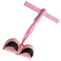image-4-Tube Yoga Tension Belt - Pink Fitness Abdominal Aid