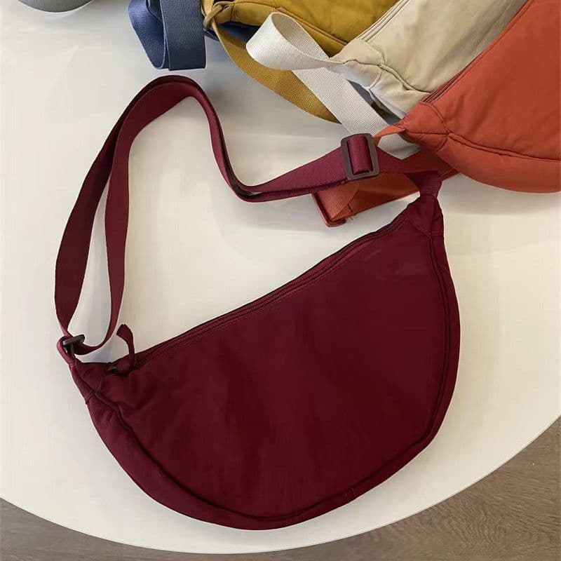 image-Nylon Crossbody Bag Dumpling - Lemon Yellow