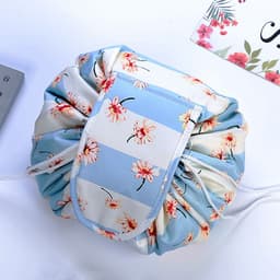 image-Rishang Cosmetic Bag - Navy Blue Flamingo Oxford