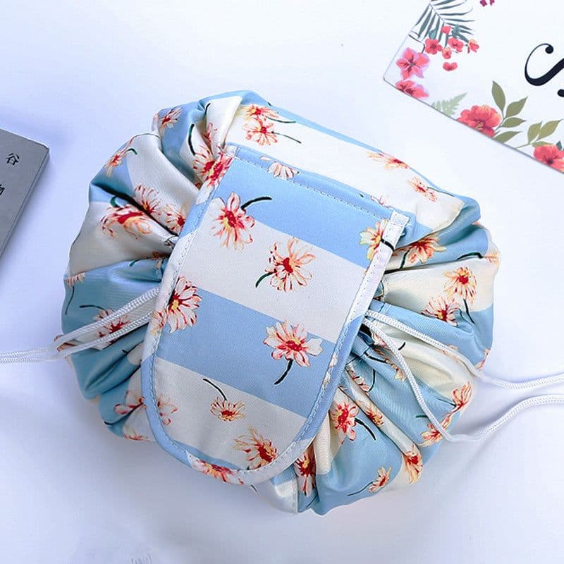 image-Rishang Cosmetic Bag - Navy Blue Flamingo Oxford