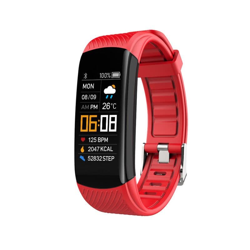 image-Oppo Apple Smart Sports Bracelet - Black Waterproof Health Monitor