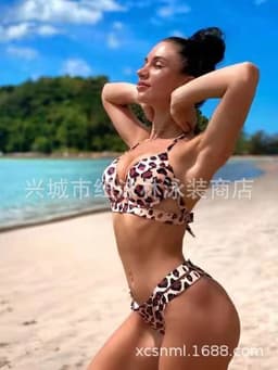 image-Bikini Backless Triangle - Orange XL