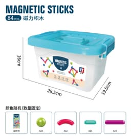 image-Magnetic Building Blocks Toy Set Kids