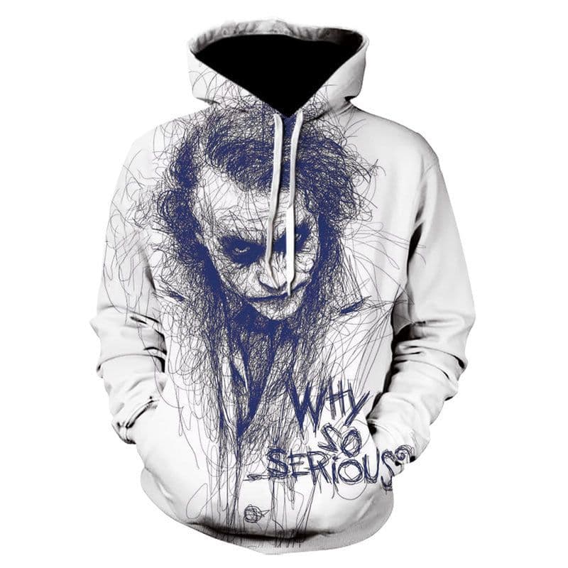 image-2022 Cross-border 3D Fashion Printing Hooded Casual Loose Round Neck Sweater 3D Trendy Casual Sweater