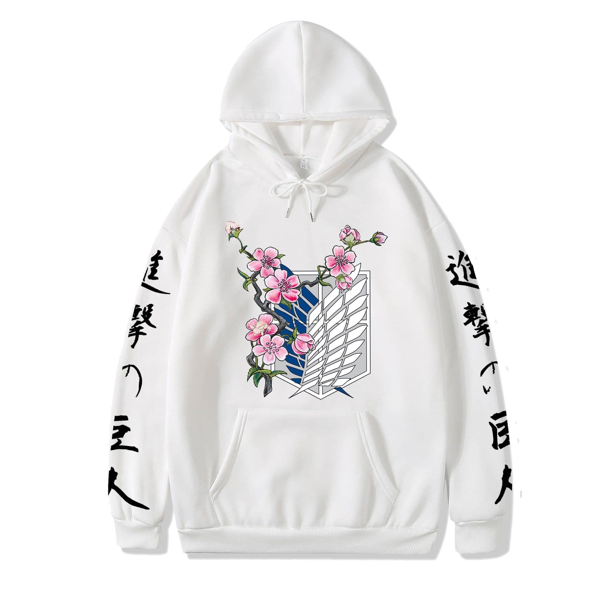 image-2021 couples wear autumn and winter new popular anime attack giant series illustration loose casual hooded sweater women